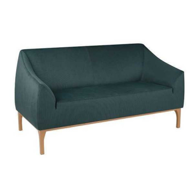 Gréng Sofa Designer 3-Sëtzer Héichwäerteg Polster Miwwelen Textil Canapé
