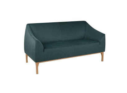 Gréng Sofa Designer 3-Sëtzer Héichwäerteg Polster Miwwelen Textil Canapé