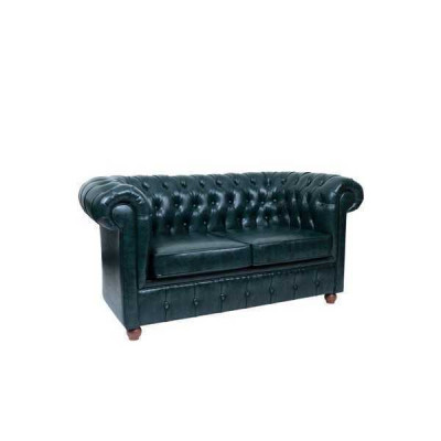 Däischterbloen Chesterfield Zweesëtzer Modern Sofa 2-Sëtzer 2-er Sofa