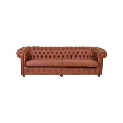 Brong Chesterfield Dräisëtzer 3er Wunnzëmmer Couch Modern Sofasen
