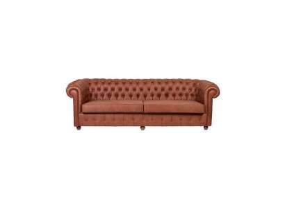 Brong Chesterfield Dräisëtzer 3er Wunnzëmmer Couch Modern Sofasen