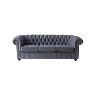 Chesterfield Groer Drësëtzer Luxus Couch Designer Wunnzëmmer Sofa