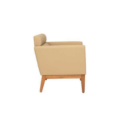 Beigen Designer Relax-Clubfauteuil 1-Sëtz Fauteuil Wunnzëmmer Sëtz
