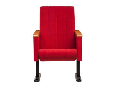 Designer roude Luxusstull 1-Sëtzer Modernt Lehnstuhl Textil Holzmöbel