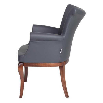 Groe Designer-Stull, Lehnstull, Polsterstillen, Luxus-Iesszëmmer, Fauteuil.