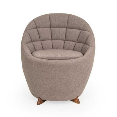 Brongen Polstersëtz Wunnzëmmer Einsitzer Designer 1-Sëtzer Holzgestell