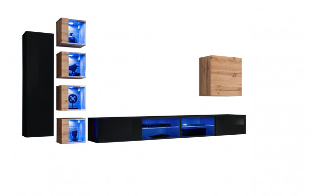 Modern Miwwel Designer Wunnwand Ariichtung Luxus Garnitur Nei Maueraschaf