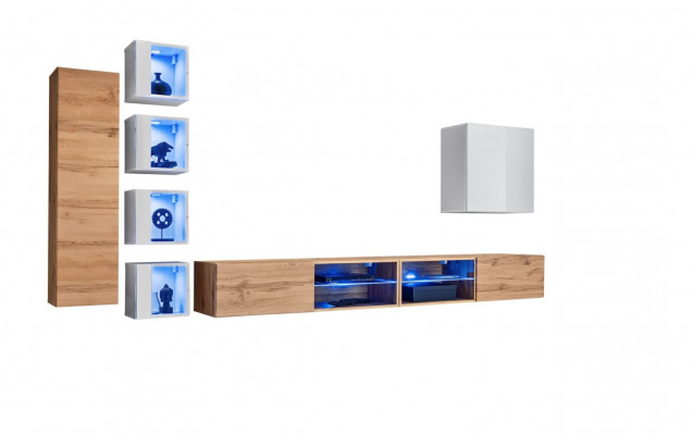Designer Modern Miwwelen Wand Regaler TV-Ständer Mauerenschaf Hänkschaf Holzmöbelen