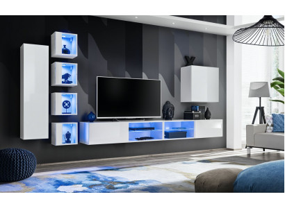Modern Wunnwand Hänkschaf Designer TV-Ständer Wandschaf Holzmiewel Neie
