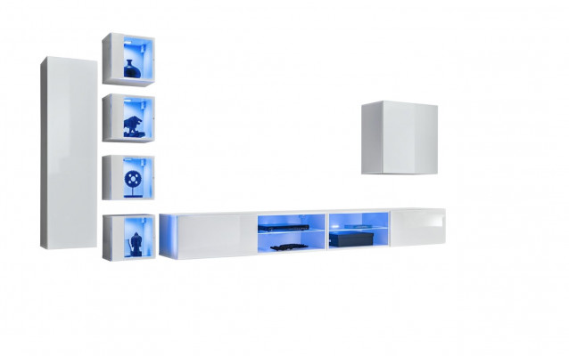Modern Wunnwand Hänkschaf Designer TV-Ständer Wandschaf Holzmiewel Neie