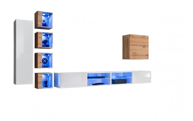 Wunnwand Designer Schaf Wand Regaler Sideboard Wandschaf Wunnzëmmerméibelen