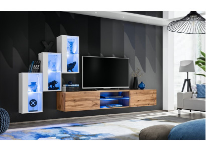Wunnzëmmer Nei Wunnwand Ariichtung Modern Modern TV-Ständer Mauer-Schaf