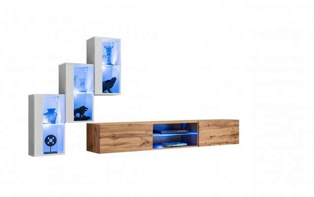 Wunnzëmmer Nei Wunnwand Ariichtung Modern Modern TV-Ständer Mauer-Schaf