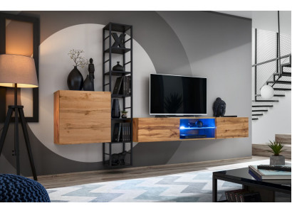 Wandregaler Wohnwand Wandkabinett Regal Design TV-Ständer Sideboard Luxus Neien