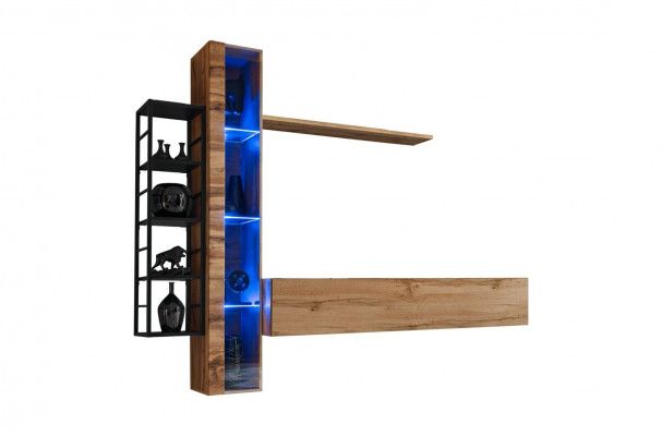 Braun Designer Wunnwand Luxus Wunnzëmmer Miwwelen Komplett Set Sideboard Miwwelen