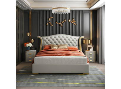 Luxusbett Lieder Better 180x200 Schlofzëmmer Ligen Regal Chesterfield