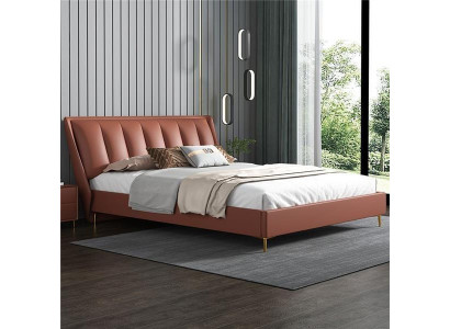 Luxus-Schlofkummer Bett Designer Miwwelen Duebelbett Better Holz Neit