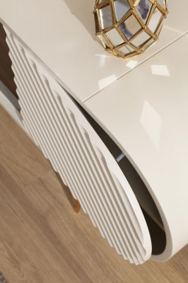 TV Ständer RTV Lowboard Regaler Sideboard Dësch Modern Wäiss Luxus Nei