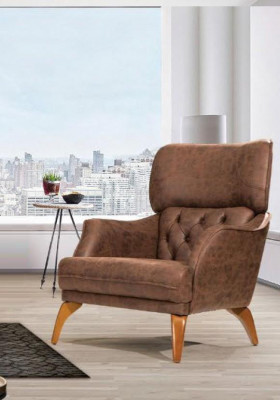 Chesterfield Sëtzgrupp Luxus Canapé-Set Dräisëtzer Fauteuil 3tlg.
