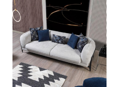 Moderne Dräisëtzer Stoffmiwwelen Wunnzëmmer Couch Designermiwwelen Canapéen