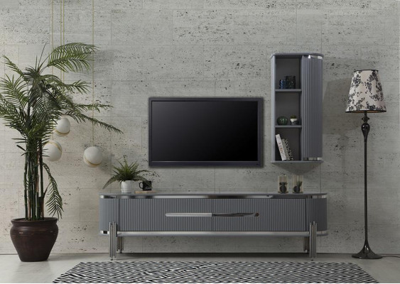 TV Stänter RTV Lowboard Regaler Sideboard Dësch Modern Gro Luxus Neit