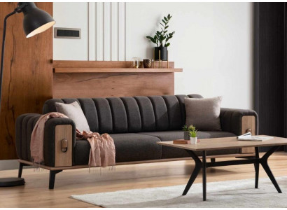 Stylvollen Dräisëtzer Modern Living Zëmmerméubel Gro Holzmöbel Couchë