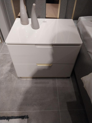 Luxus Schlofzëmmer Set Bett + 2x Nuetsdëscher + Bänk Design Miwwelen 4 Stéck. Nei