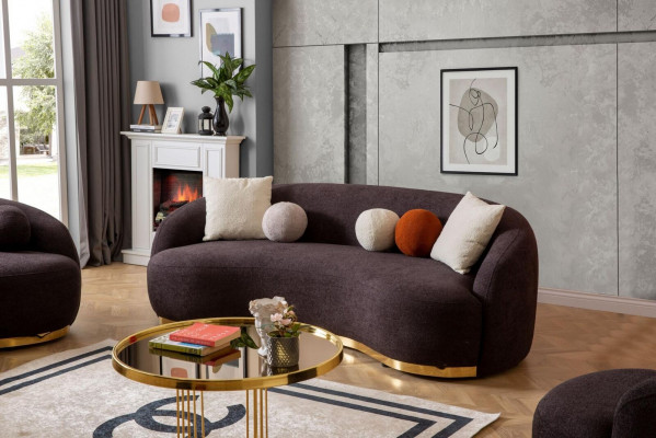 Stil Wunnzëmmer Set Canapé Designer Sofagarnitur 4+3+1 Sëtz Miwwelen