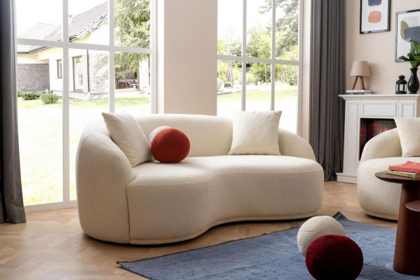 Wunnzëmmer Set 3tlg. Designer Sofagarnitur 4+3+1 Sëtz Wunnlandschaft