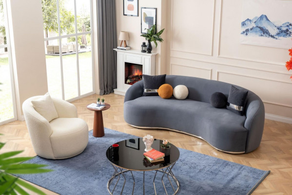 Designer Wunnzëmmer Set Sofa 2sei. Sofagarnitur 3+1 Souden Zitzgarnituren