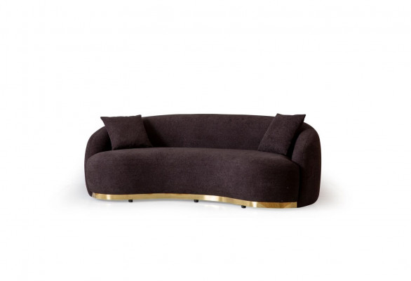 Designer Sofa 4 - Sëtzer Braun Faarf Neiheet am Wunnzëmmer Modern