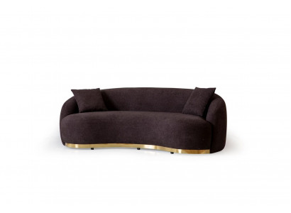Designer Sofa 4 - Sëtzer Braun Faarf Neiheet am Wunnzëmmer Modern