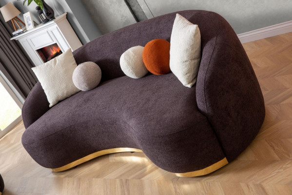 Designer Sofa 4 - Sëtzer Braun Faarf Neiheet am Wunnzëmmer Modern