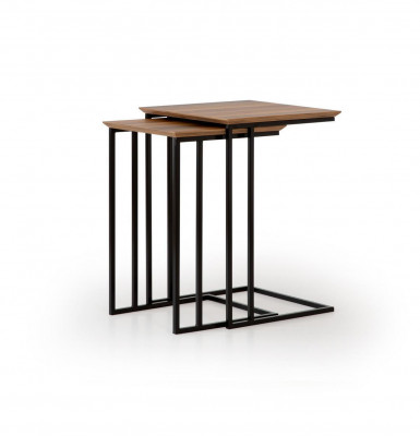 Wunnzëmmer 2x Säitentabell Dësch Design Miwwelen Luxus Ariichtung Modern