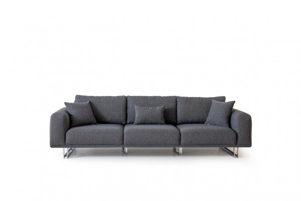 Sofa 4-Sëtz Relax Canapé Couchen Bettfunktioun Véiersëtzer Textil Sofas