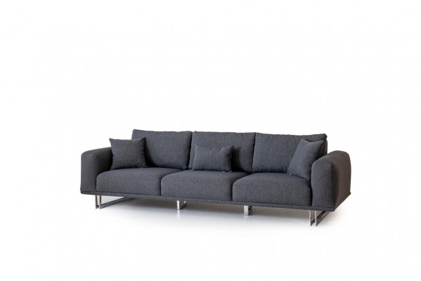 Sofa 4-Sëtz Relax Canapé Couchen Bettfunktioun Véiersëtzer Textil Sofas