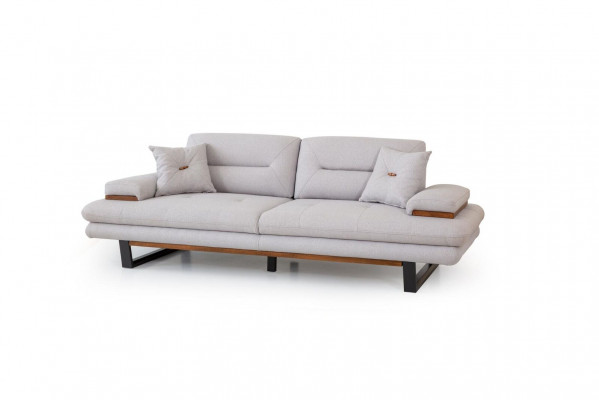 Designer gro Sofa 3 Sëtzer Modernen Stil Miwwel am Wunnzëmmer 238cm Couchen