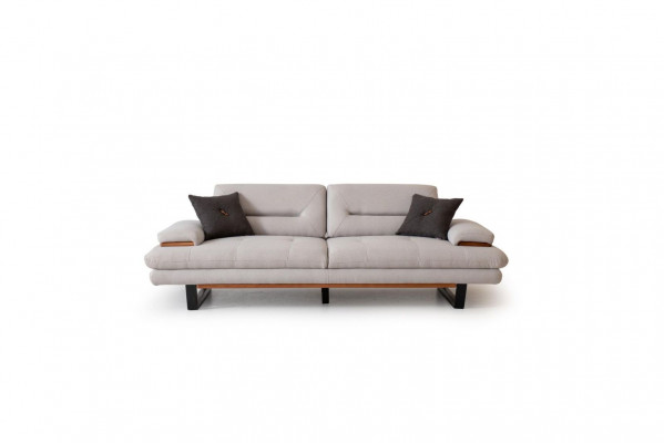 Luxus Canapé 3-Sëtzer Miwwelen Wunnzëmmer Designer 238cm Canapéë Sofas
