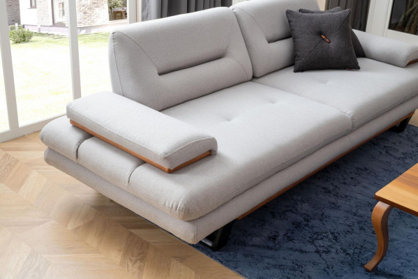 Luxus Canapé 3-Sëtzer Miwwelen Wunnzëmmer Designer 238cm Canapéë Sofas