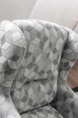 Wunnzëmmer Set Ecke Sofa L-Form Couch Gro Polster 3 +1 Sëtz Textil