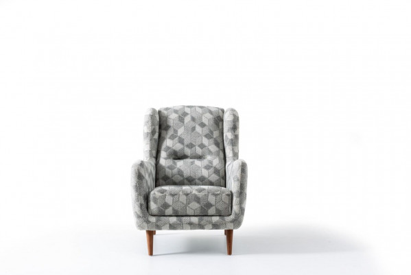 Zwee Deeler Wunnzëmmer Sofa Set Dräisitzege Sofa Modern Aarmstull Textil