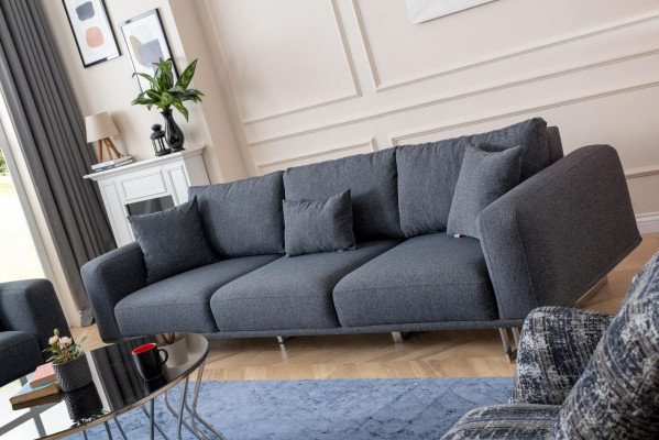 Canapé-Set 4+1 Plazier Luxus-Set Canapéë Still Stoff Polster.