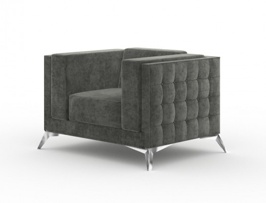 Chesterfield Fauteuil Canapé 1 Sëtz Couchen Polster Nei Sofa Fernseh Textil