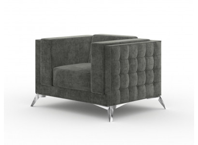 Chesterfield Fauteuil Canapé 1 Sëtz Couchen Polster Nei Sofa Fernseh Textil