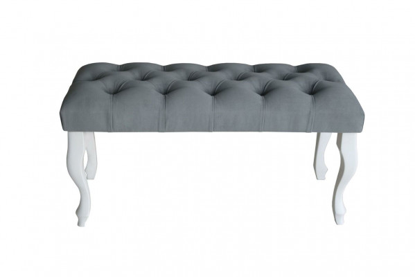Chesterfield Sëtz Polster Bank Polster Sëtz Bank Textil Stoff Holz Stil Hocker
