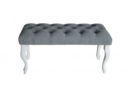 Chesterfield Sëtz Polster Bank Polster Sëtz Bank Textil Stoff Holz Stil Hocker