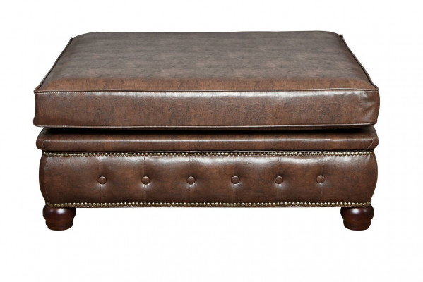 Foussocker Club Lounge Hocker Chesterfield Textil Ottoman Design Ottomane Stoff.