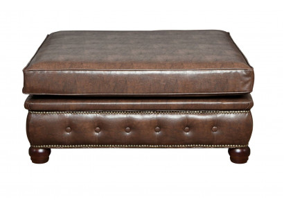Foussocker Club Lounge Hocker Chesterfield Textil Ottoman Design Ottomane Stoff.
