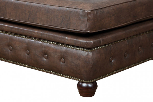 Foussocker Club Lounge Hocker Chesterfield Textil Ottoman Design Ottomane Stoff.