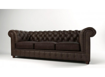 Klassesch Chesterfield Canapé Sofa 3 Sëtz Canapéë Sofas Polster Dräisëtzer